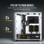 CASE CORSAIR ICUE 4000X RGB BLANCO - Imagen 7